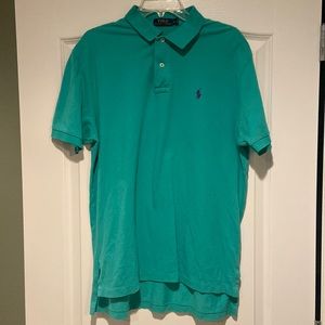 Short Sleeve Mint Green Ralph Lauren Polo - Size Large